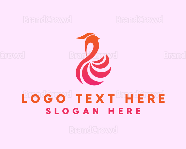 Bird Fashion Feather Logo