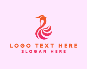 Stylish - Bird Fashion Feather logo design