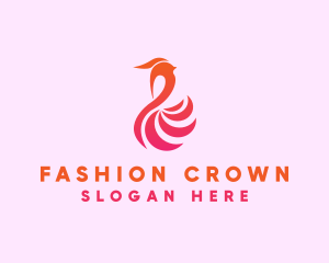 Aviary Fashion Feather logo design