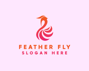 Aviary Fashion Feather logo design