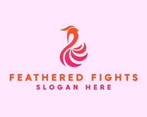 Aviary Fashion Feather logo design