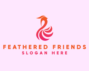 Aviary Fashion Feather logo design