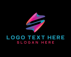 Gradient - Creative Tech Startup Letter S logo design