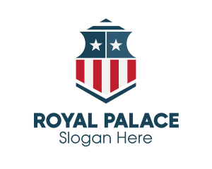 Palace - American Defense Shield logo design