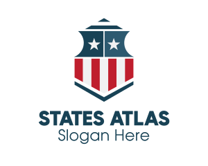 American Defense Shield logo design
