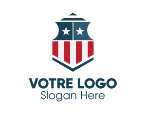 Veteran - American Defense Shield logo design