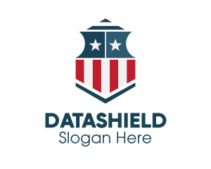 Orange Shield - American Defense Shield logo design
