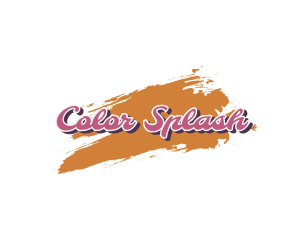 Splash Cursive Graffiti Wordmark logo design