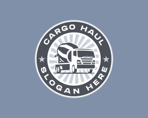 Concrete Truck Vehicle logo design