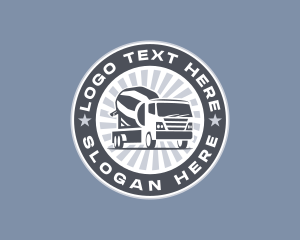 Heavy Equipment - Concrete Truck Vehicle logo design