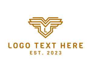 Badge - Shield Wings Badge logo design