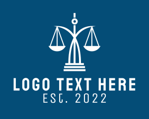 Justice - Legal Scale Law Firm logo design