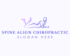 Woman Spa Massage logo design