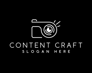 Modern Photo Camera logo design