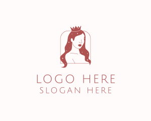Pageant - Beauty Queen Hair logo design