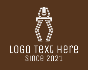 Tool - Simple Hardware Pliers logo design