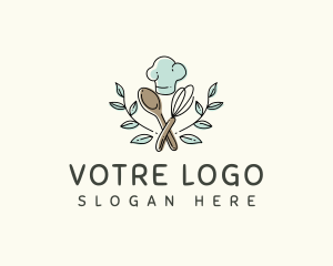 Heart Shape - Whisk Spoon Toque logo design