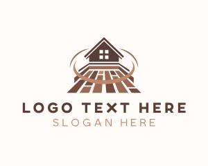 Home Renovation - Home Flooring Maintenance logo design