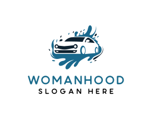 Car Wash Water Splash Logo