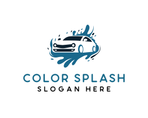 Car Wash Water Splash logo design