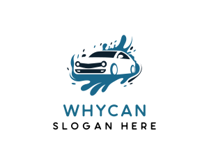 Car Care - Car Wash Water Splash logo design