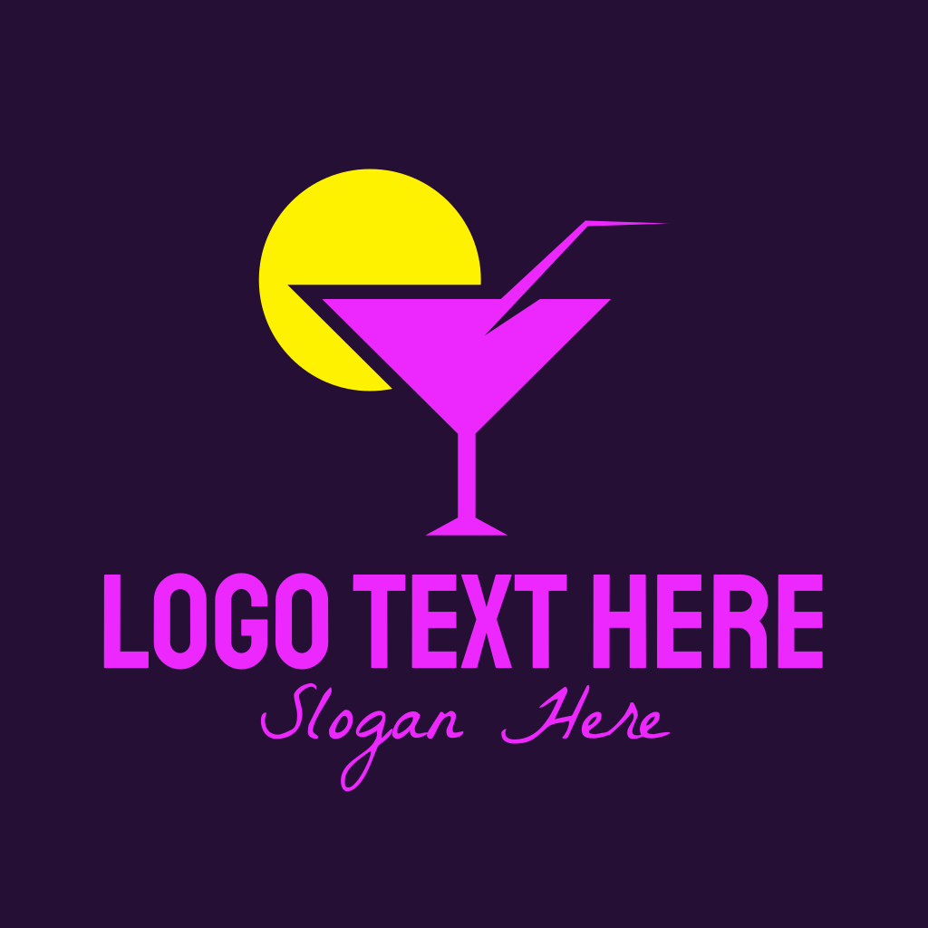 Purple Cocktail Bar Logo | BrandCrowd Logo Maker