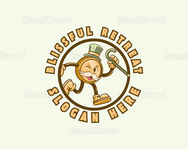 Money Coin Mascot Logo