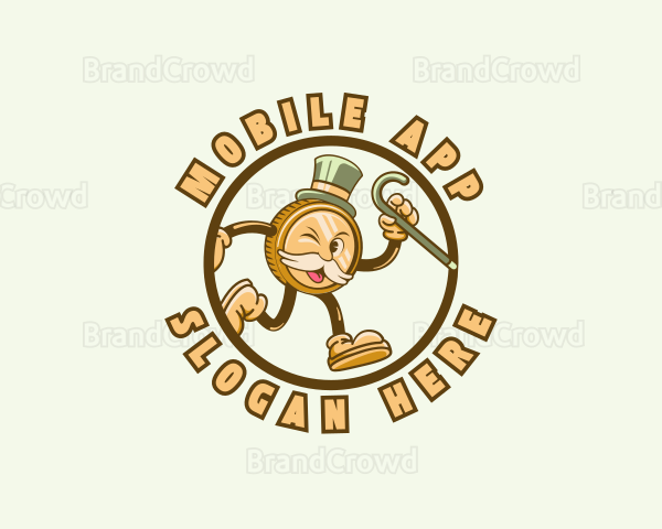 Money Coin Mascot Logo