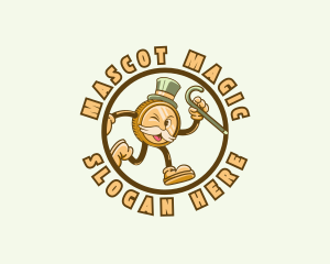 Money Coin Mascot logo design