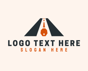 Transportation - Highway Key Travel logo design