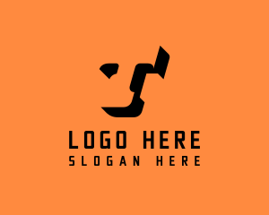 Construction - Negative Shadow Letter T logo design