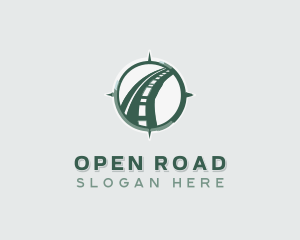 Road Highway Compass logo design