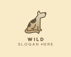 Brown Canine Dog Logo