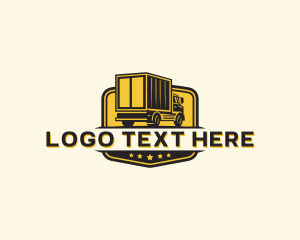 Emblem - Cargo Delivery Truck logo design