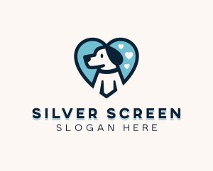 Canine - Heart Beagle Dog logo design