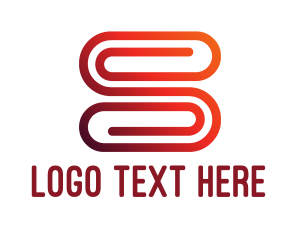Office Supplies - Letter S Paper Clip logo design