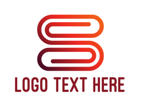 Clip - Letter S Paper Clip logo design