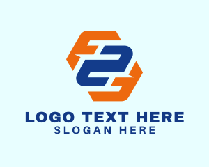 Two - Modern Letter FZ Monogram logo design
