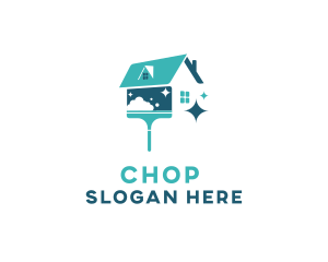 House Cleaning Wiper Logo