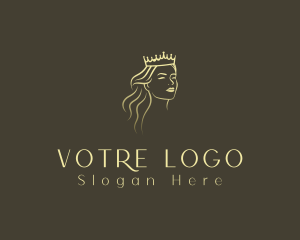 Regal - Hair Woman Crown logo design