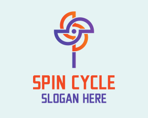 Spinning - Spinning Pinwheel Toy logo design