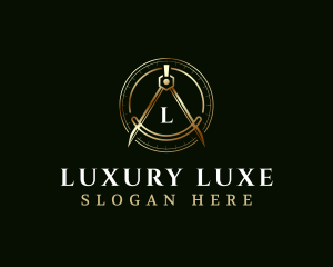 Luxury Compass Architecture logo design