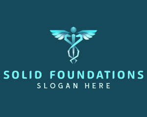Health Care Provider - Caduceus Medicine Laboratory logo design