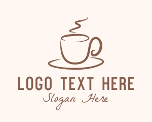 Lineart - Hot Espresso Cup logo design
