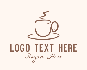 Milk - Hot Espresso Cup logo design