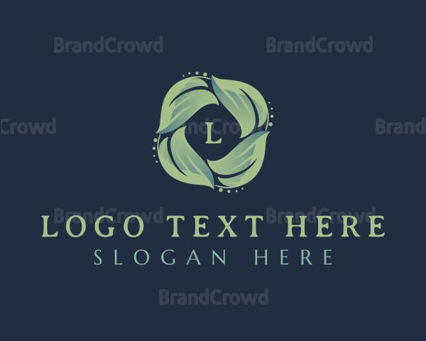 Organic Natural Leaves Logo