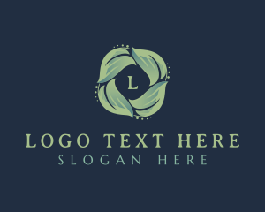 Natural Conservation - Organic Natural Leaves logo design