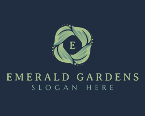 Organic Natural Leaves logo design