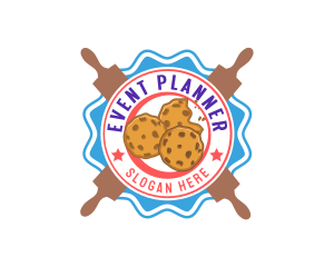 Rolling Pin - Baking Cookies Tools logo design