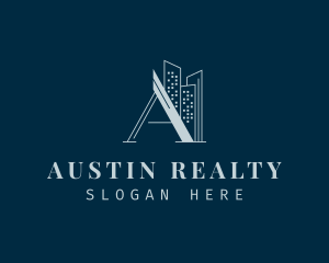 Realty Building Letter A logo design